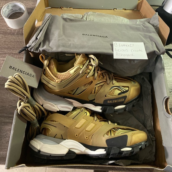 gold balenciagas